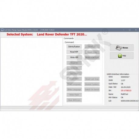 LR0006 Range Rover Defender TFT 2020-... OBD
