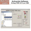 AB0009 Activación Software EU0012 Ford AirBag XC23... Borrado de Crash