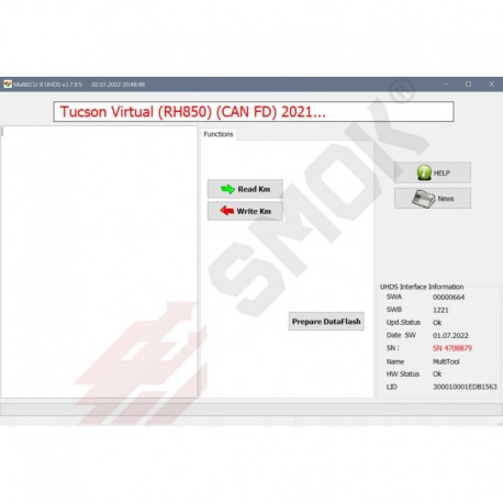 KA0016 Hyundai Tucson, Kia Carnival 2021 Read/Write KM (with prepare flash) by CAN FD