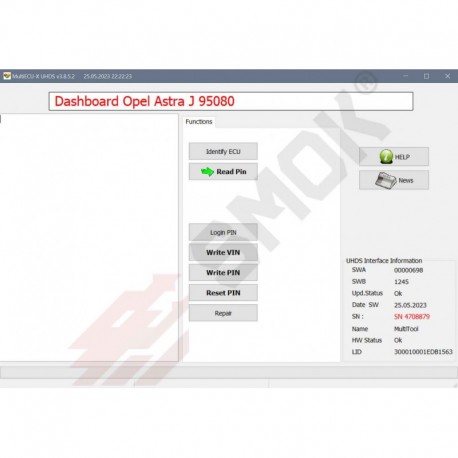 OL0011 Opel Astra J, Insignia repair dashboard