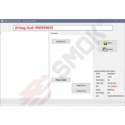 AB0053 AirBag Audi Continental 4N0959655, 80A959655 on bench with getway Clear Crash