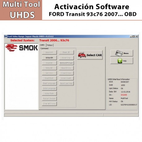 FD 0007 Ford Transit 93c76 2007 por OBD