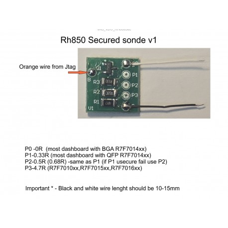 SONDE JTAG RH850 secured v1