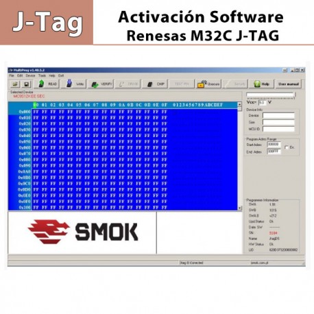 Activación Software Renesas M32C para Jtag, MBProg, Merco 012.