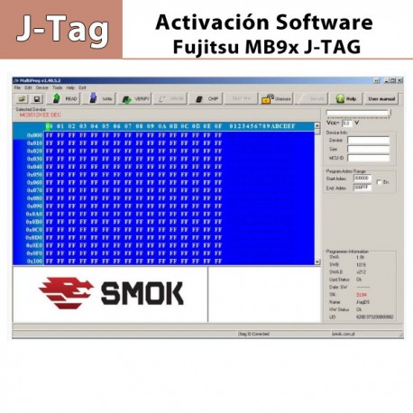 Activación Software Fujitsu MB9x para Jtag, MBProg, Merco 012.