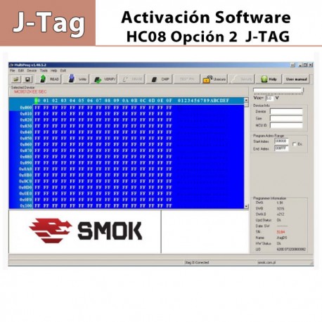 Activación Software HC08 Opción 2 para Jtag, MBProg, Merco 012.