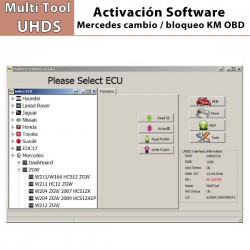 Activación Software Mercedes W204 W212 Cambiar KM ,blockade KM EZS/DASH OBD para Multi Tool UHDS.