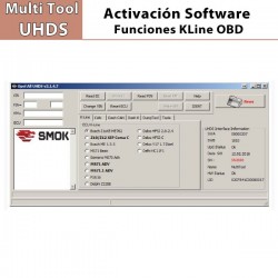 Activación Software Opel Funciones KLine por ODB Multi Tools UHDS Smok