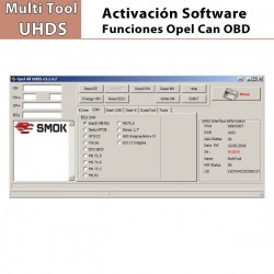 Activación Software Opel Can OBD para Multi Tools UHDS Smok