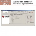 OL0002 Activación Software Opel Funciones CAN OBD para Multi Tool UHDS.