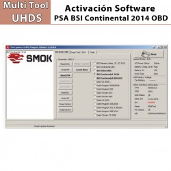 Activación Software BSI Continental 2014 OBD para Multi Tool UHDS.