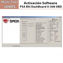 Activación Software BSI DashBoard II-308 2014/Read ECU Hist.OBD para Multi Tool UHDS.