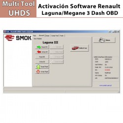 Activación Software Laguna/Megane 3 Dash OBD para Multi Tool UHDS.