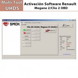 Activación Software Megane 2/Clio 2 OBD para Multi Tool UHDS.