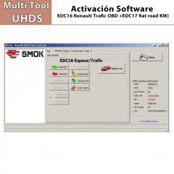 Activación Software EDC16 Trafic OBD (+EDC17 fiat read KM) para Multi Tool UHDS.