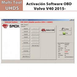 Activación Software Volvo V40 2015-OBD para Multi Tool UHDS.