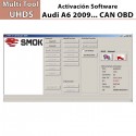 Activación Software Audi A6 2009... CAN OBD para Multi Tool UHDS.