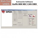 Activación Software VW Golf6 MM NEC CAN OBD para Multi Tool UHDS.