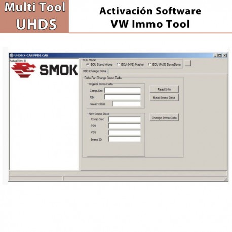 Activación Software VW Immo Tool OBD para Multi Tool UHDS.