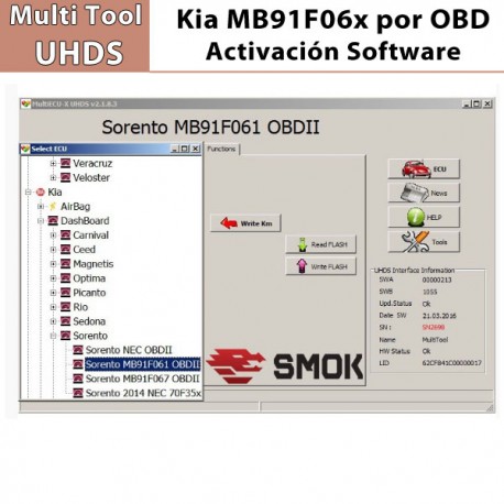 KA 0004 KIA MB91F06x por OBD