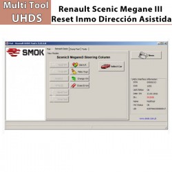 Activación Renault Scenic Megane III Reset Immo dirección asistida