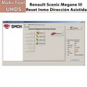 Activación Renault Scenic Megane III Reset Immo dirección asistida