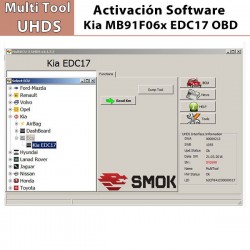 Activación Software Kia Dump Tool  EDC 17 Multi Tool UHDS