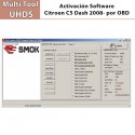 Activación Software Citroen C5 Dash 2008- ,OBD para Multi Tool UHDS.