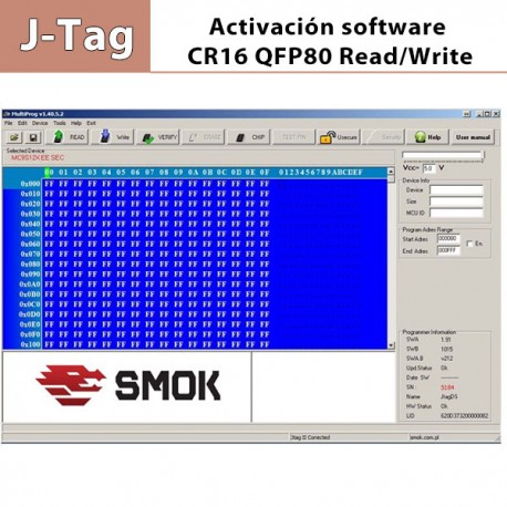 Activación software ECU Sirius 32, Sirius 34, EMS3132 UHDS de SMOK