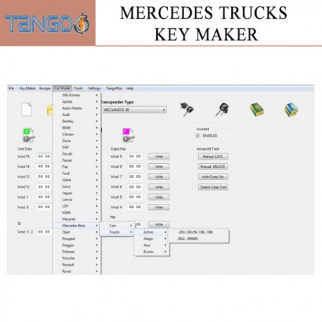 MERCEDES TRUCKS KEY MAKER