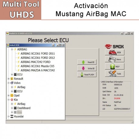 Activación Mustang AirBag MAC
