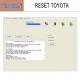 RESET TOYOTA
