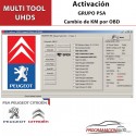 PSA BSI change KM by OBD
