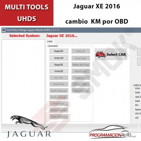 JR0003 Jaguar XE 2016 KM por OBD