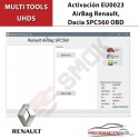 AB0012 AirBag Renault, Dacia SPC560 OBD