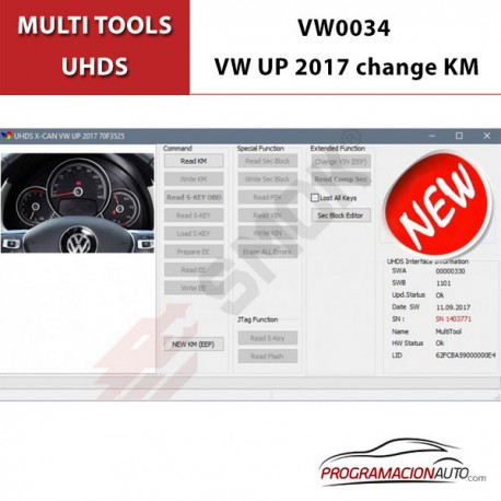 VW0034 VW UP 2017 Cambio KM