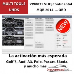 Super Activación VW0035 VDO,Continental MQB 2014-... OBD