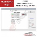 RT0022 Clio 4, Capture 2013-... ABS Bosch change KMOBD