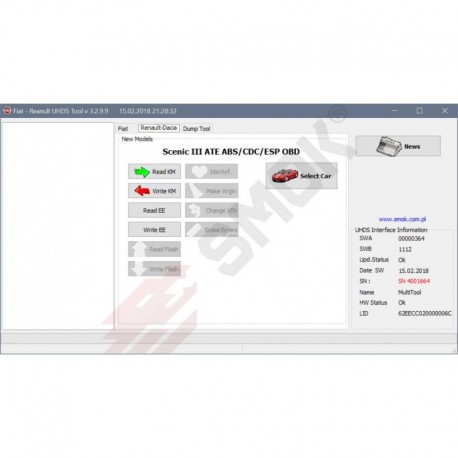 Cambio KM ABS RENAULT