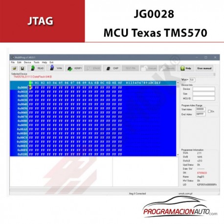 JG0028 Activación JTG para MCU Texas TMS570