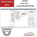 DA0003 Activación Dacia 2016-... change KM ABS ATE OBD
