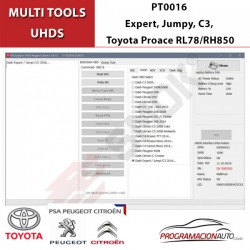 PT0016 Expert, Jumpy, C3, Toyota Proace RL78/RH850Expert, Jumpy, C3, Toyota Proace RL78/RH850