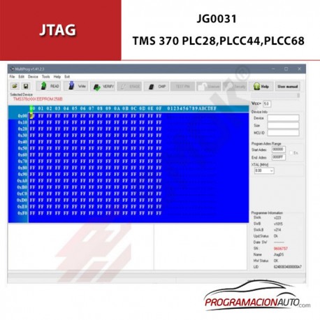 JG0031 TMS 370 PLC28,PLCC44,PLCC68