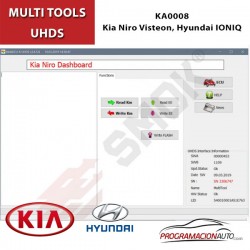KA0008 Kia Niro Visteon, Hyundai IONIQ cambio KM por OBD