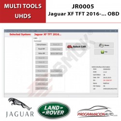 Activación JR0005 Jaguar XF TFT 2016-... OBD