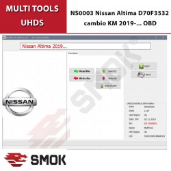 NS0003 Nissan Altima D70F3532 change KM 2019-... OBD