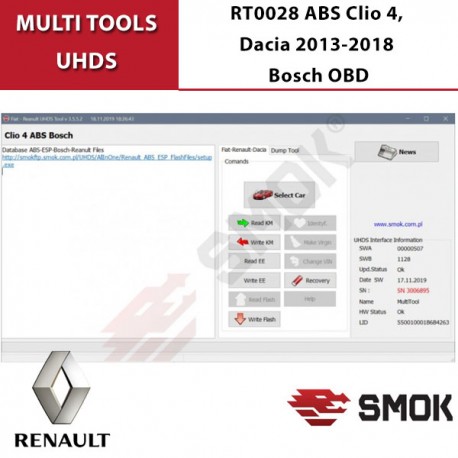 Editando: RT0028 ABS Clio 4, Dacia 2013-2018 Bosch OBD