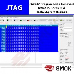 JG0037 Programación (renovar) teclas PCF7945 R/W Flash, EEprom (tecla)