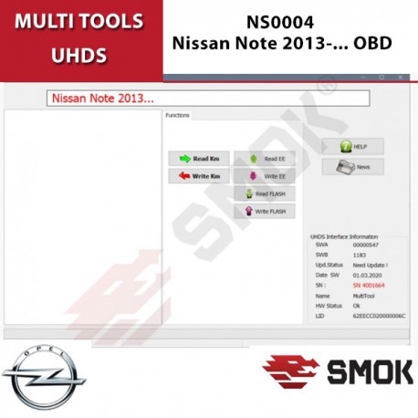 NS0004 Nissan Note 2013-... OBD