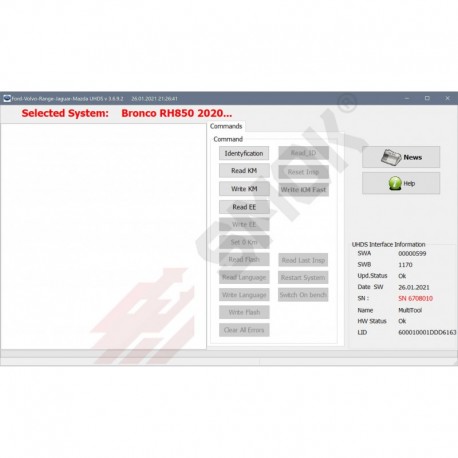 FD0034 Ford Bronco Denso RH850 2020-... OBD